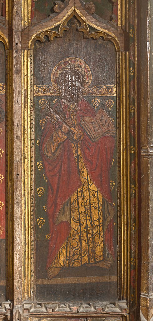  The rood screen and detail at St Botolphs Church, Trunch,Norfolk,UK