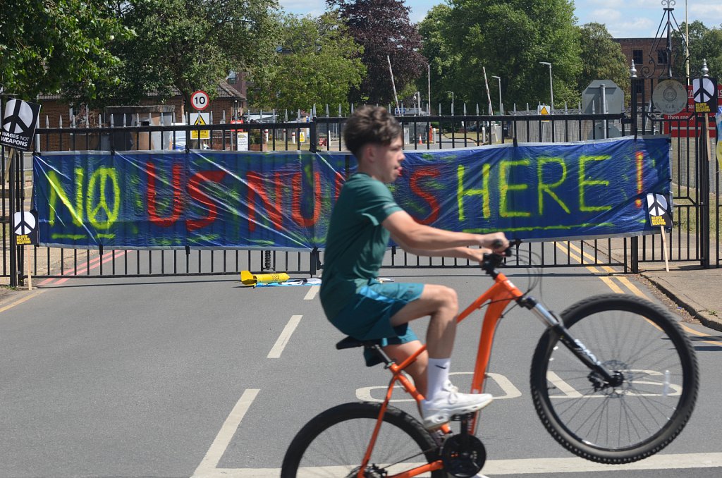 RAF Marham Anti Nuclear Protest.